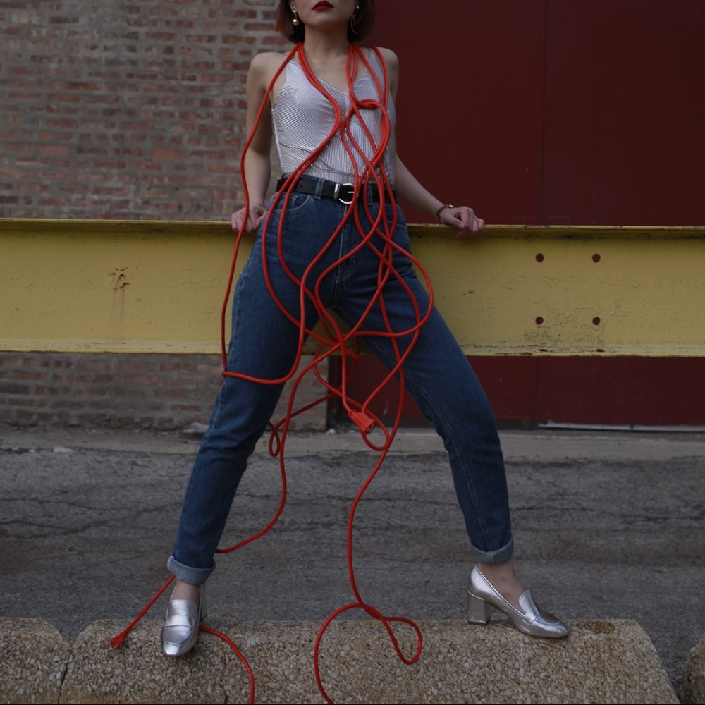 American Apparel High Rise Jeans